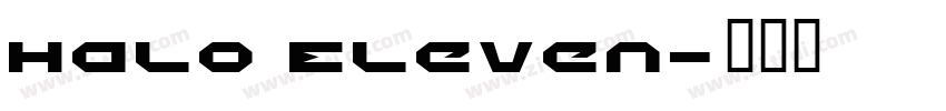 Halo Eleven字体转换